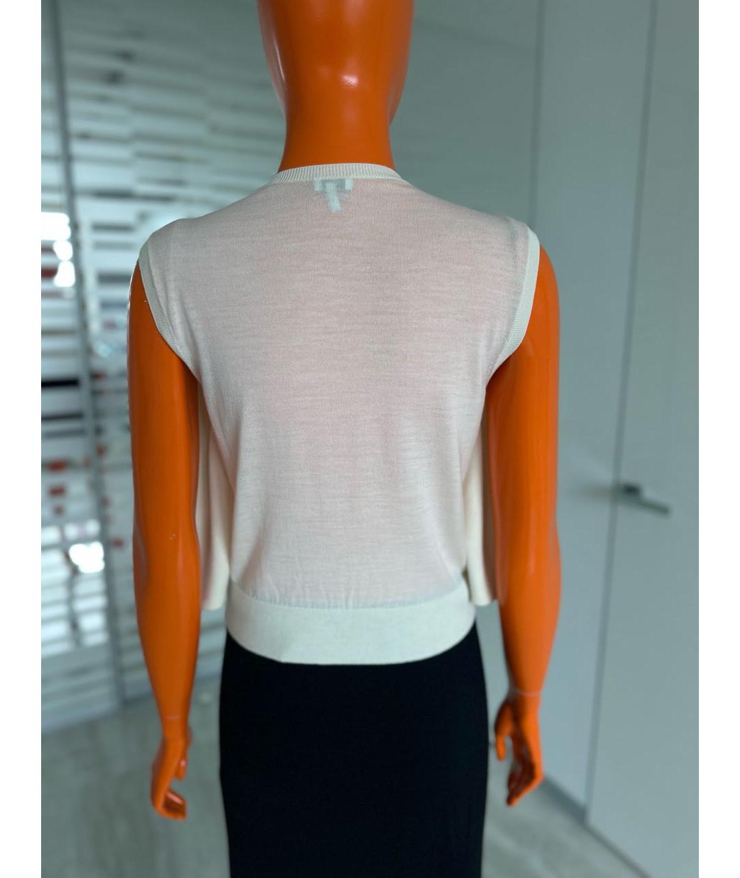 LOEWE Белая кашемировая майка, фото 2