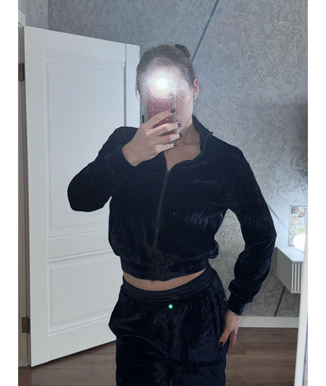 OFF-WHITE Темно-синий бархатный спортивные костюмы, фото 6