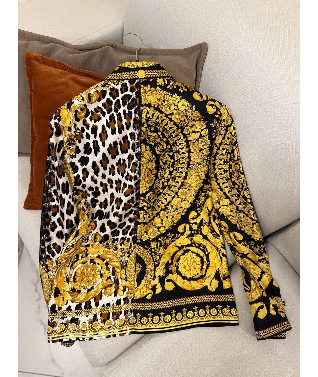 VERSACE Мульти шелковая блузы, фото 2