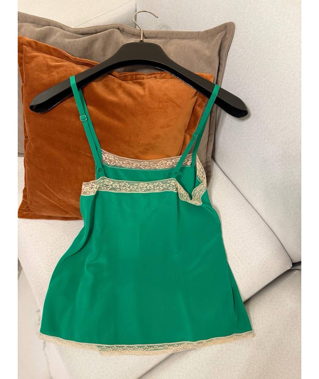 ZADIG & VOLTAIRE Зеленая хлопковая майка, фото 2