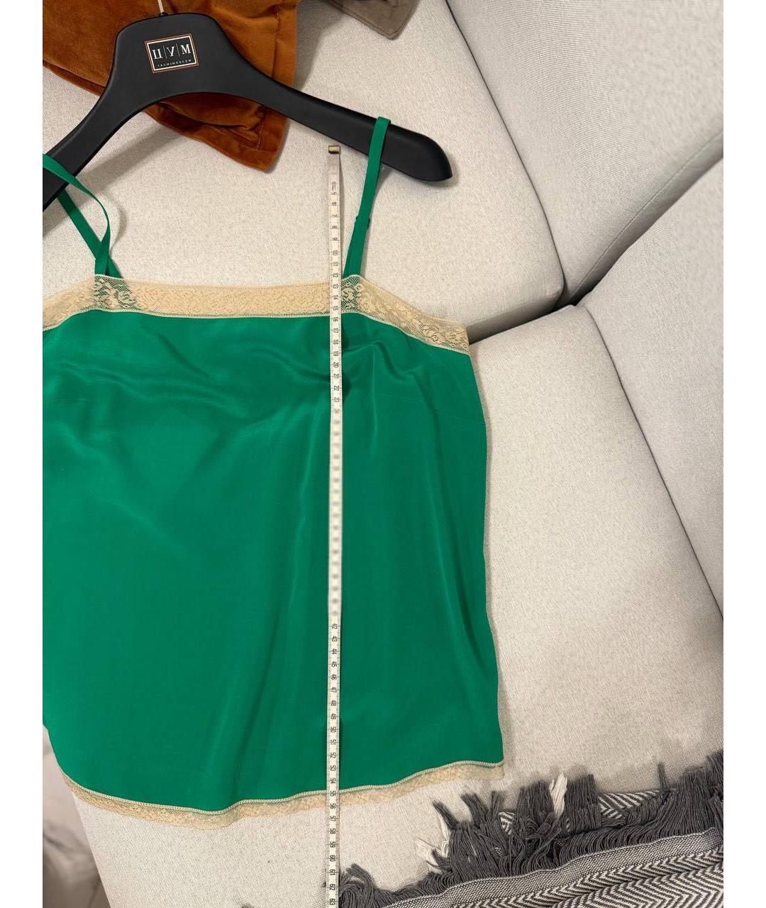 ZADIG & VOLTAIRE Зеленая хлопковая майка, фото 4