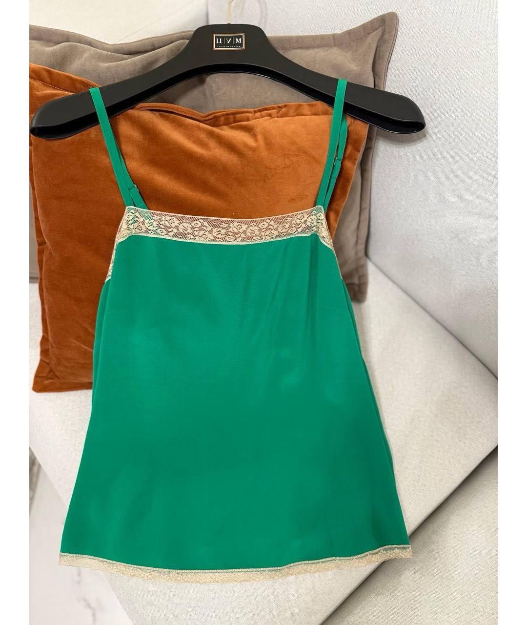 ZADIG & VOLTAIRE Зеленая хлопковая майка, фото 8