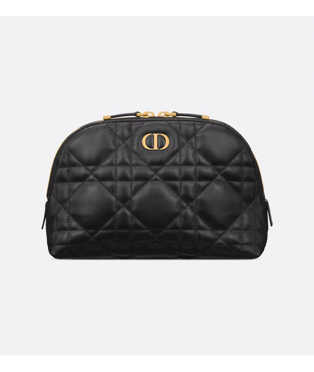 CHRISTIAN DIOR Черная кожаная косметичка, фото 5