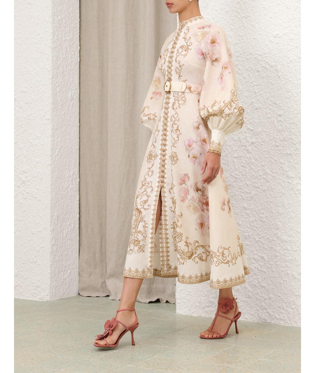 ZIMMERMANN Бежевое повседневное платье, фото 3