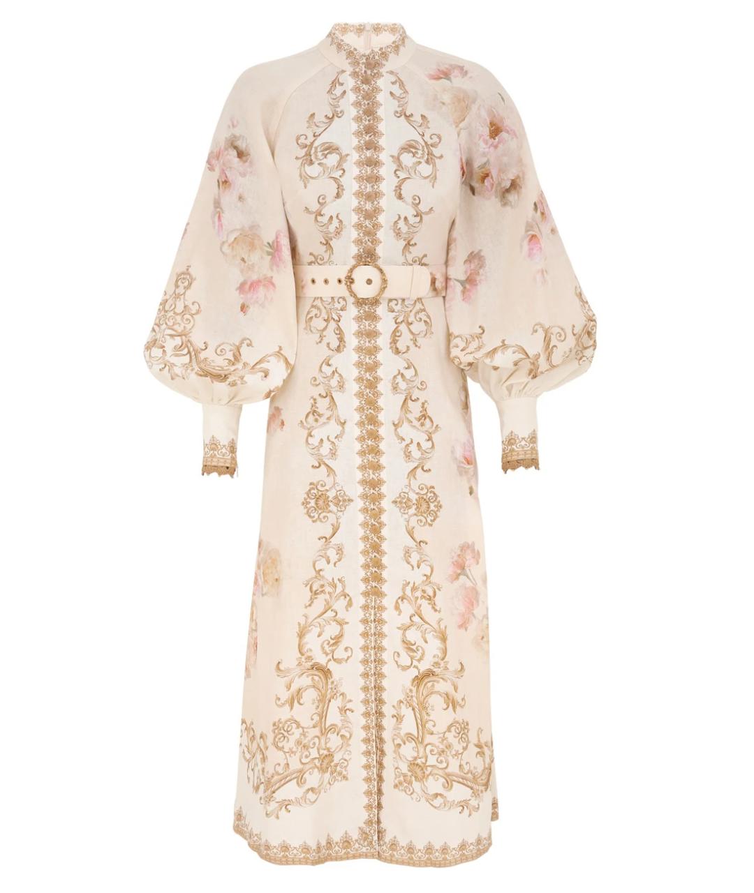 ZIMMERMANN Бежевое повседневное платье, фото 1