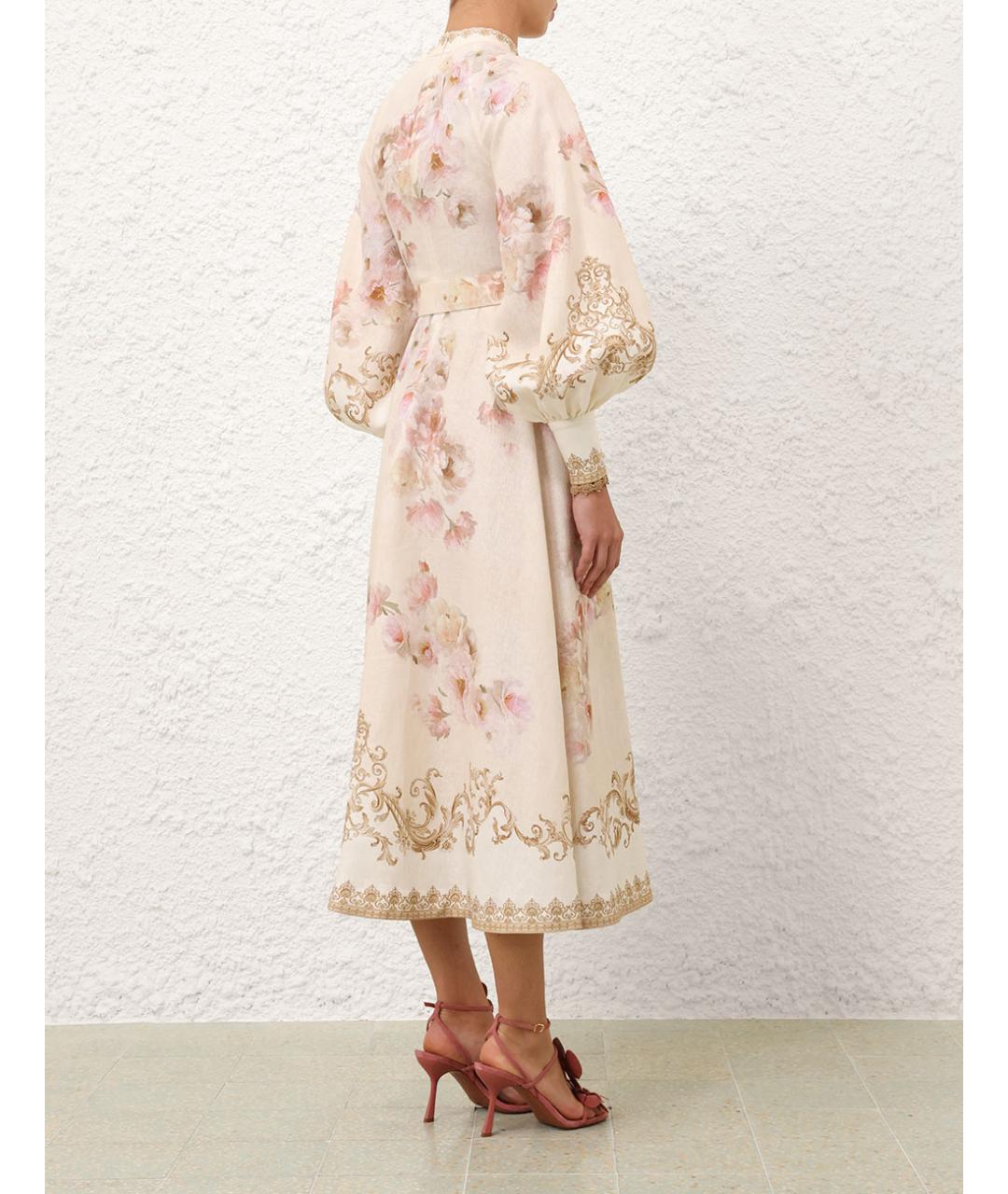 ZIMMERMANN Бежевое повседневное платье, фото 4