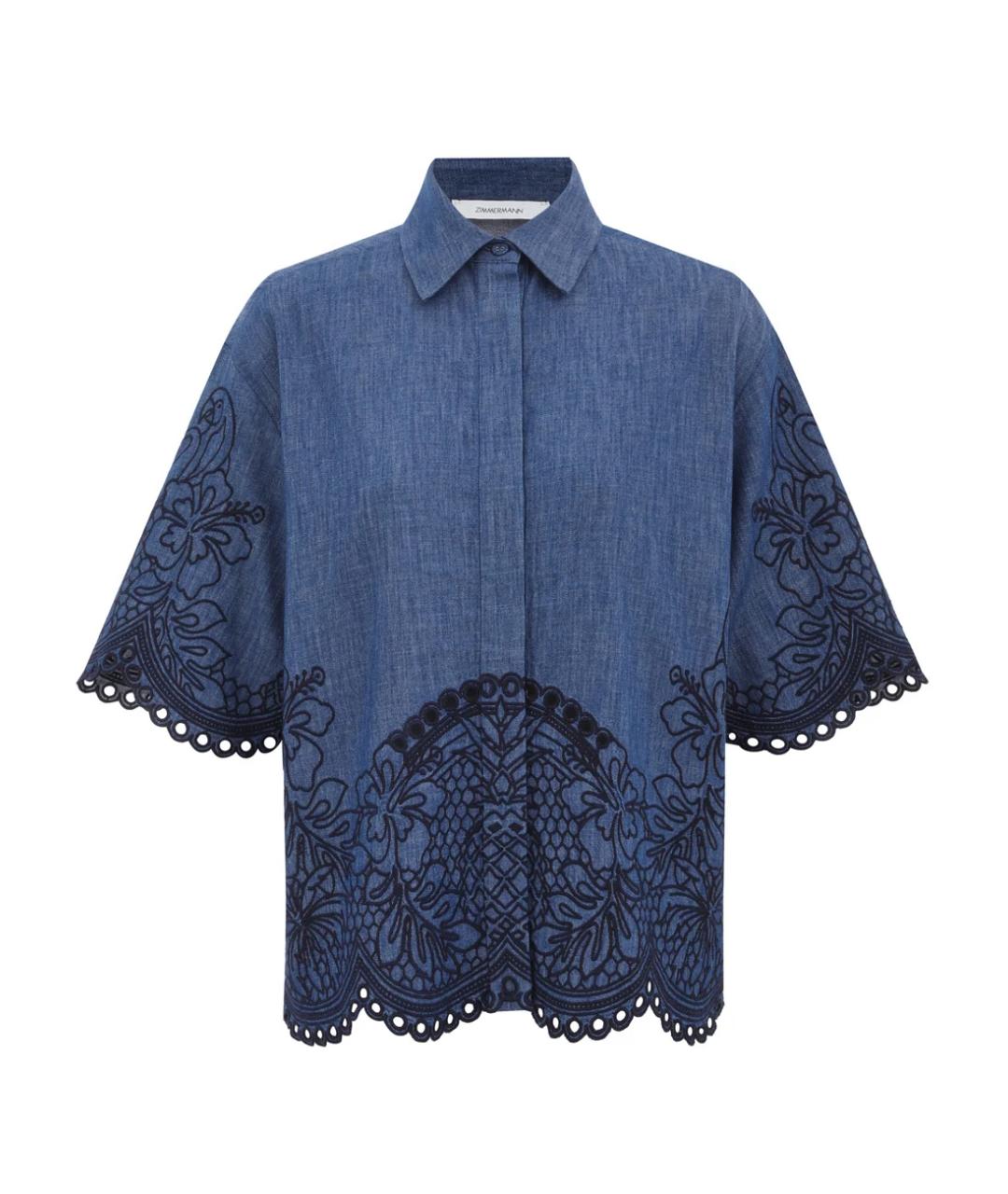 ZIMMERMANN Синяя рубашка, фото 1