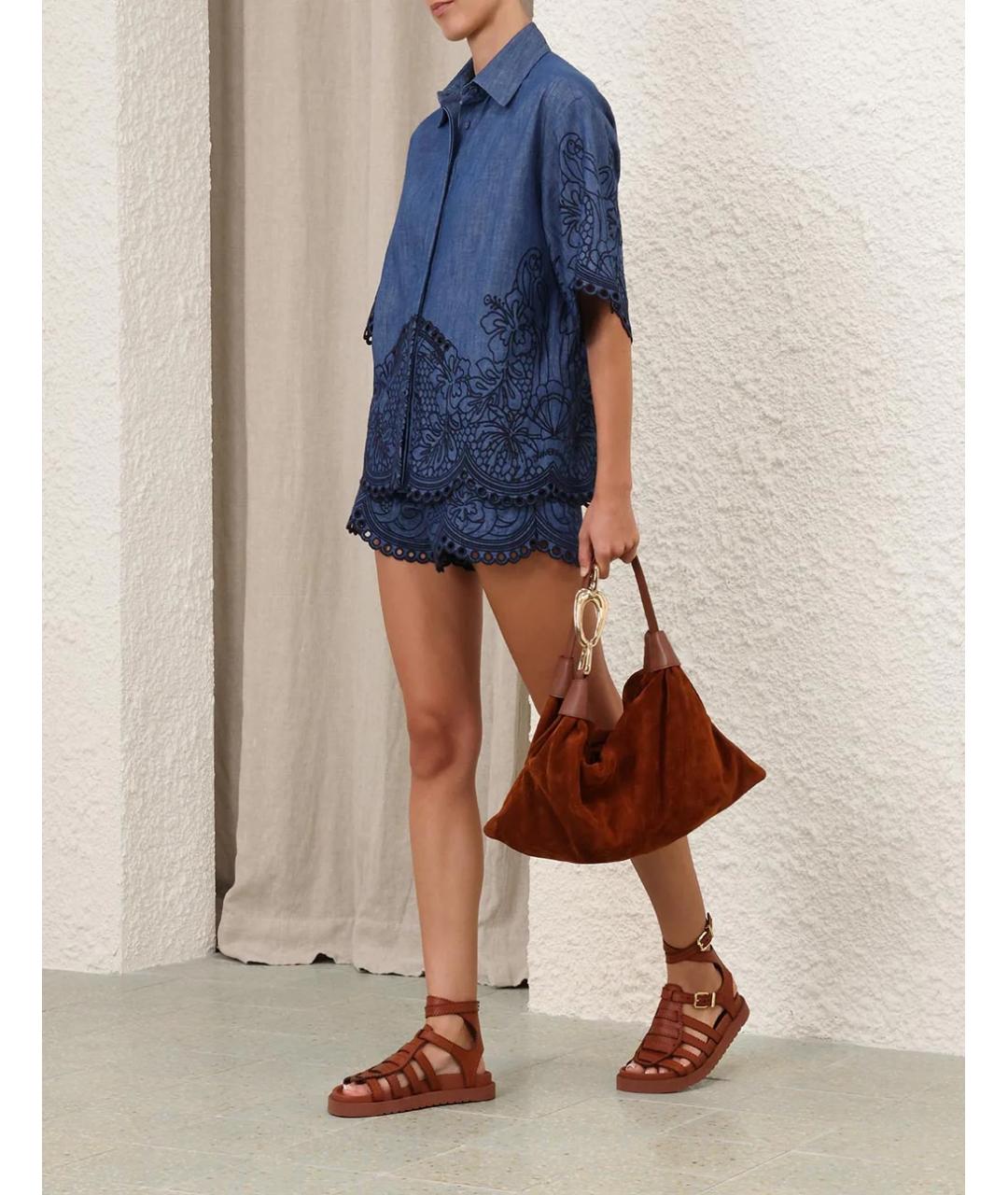 ZIMMERMANN Синяя рубашка, фото 4