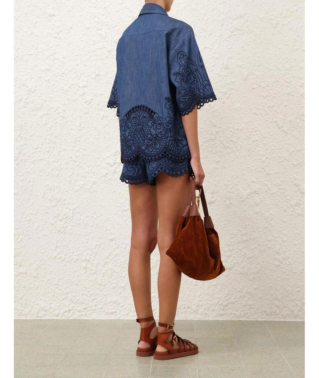 ZIMMERMANN Синяя рубашка, фото 3