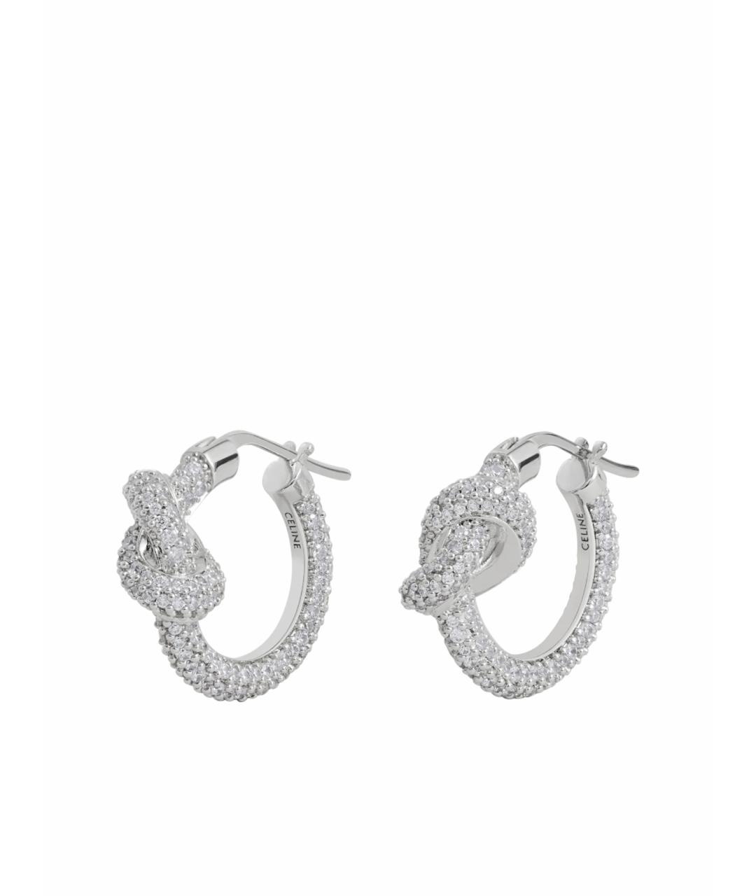 CELINE Серебряные латунные серьги, фото 1