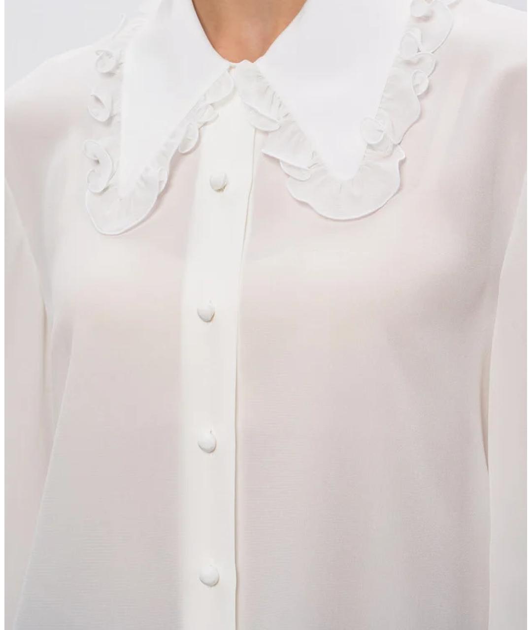 VALENTINO Белая шелковая рубашка, фото 4