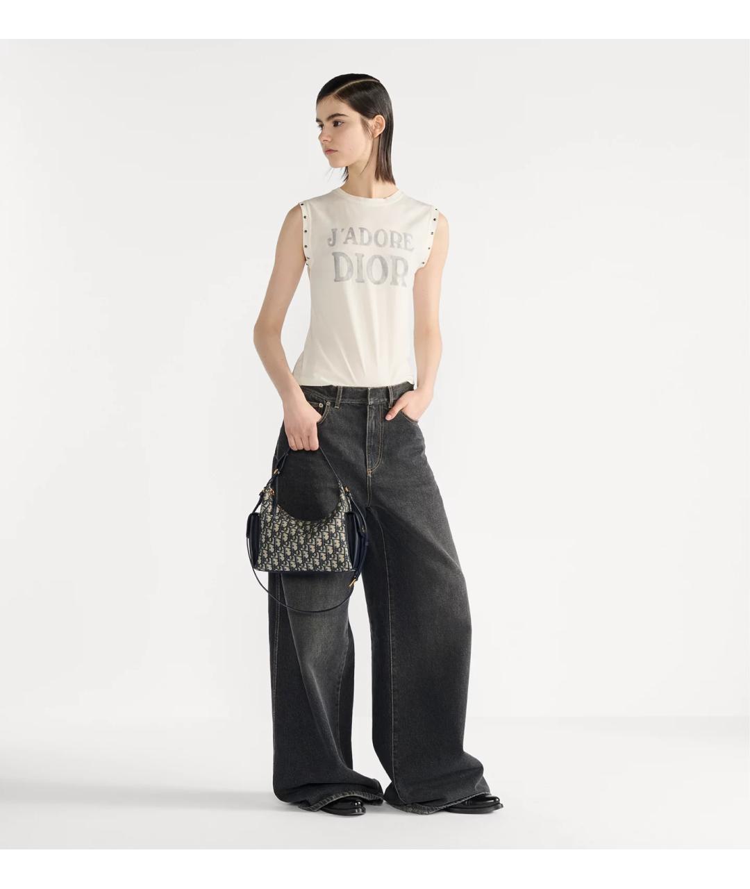 CHRISTIAN DIOR Синяя сумка через плечо, фото 8