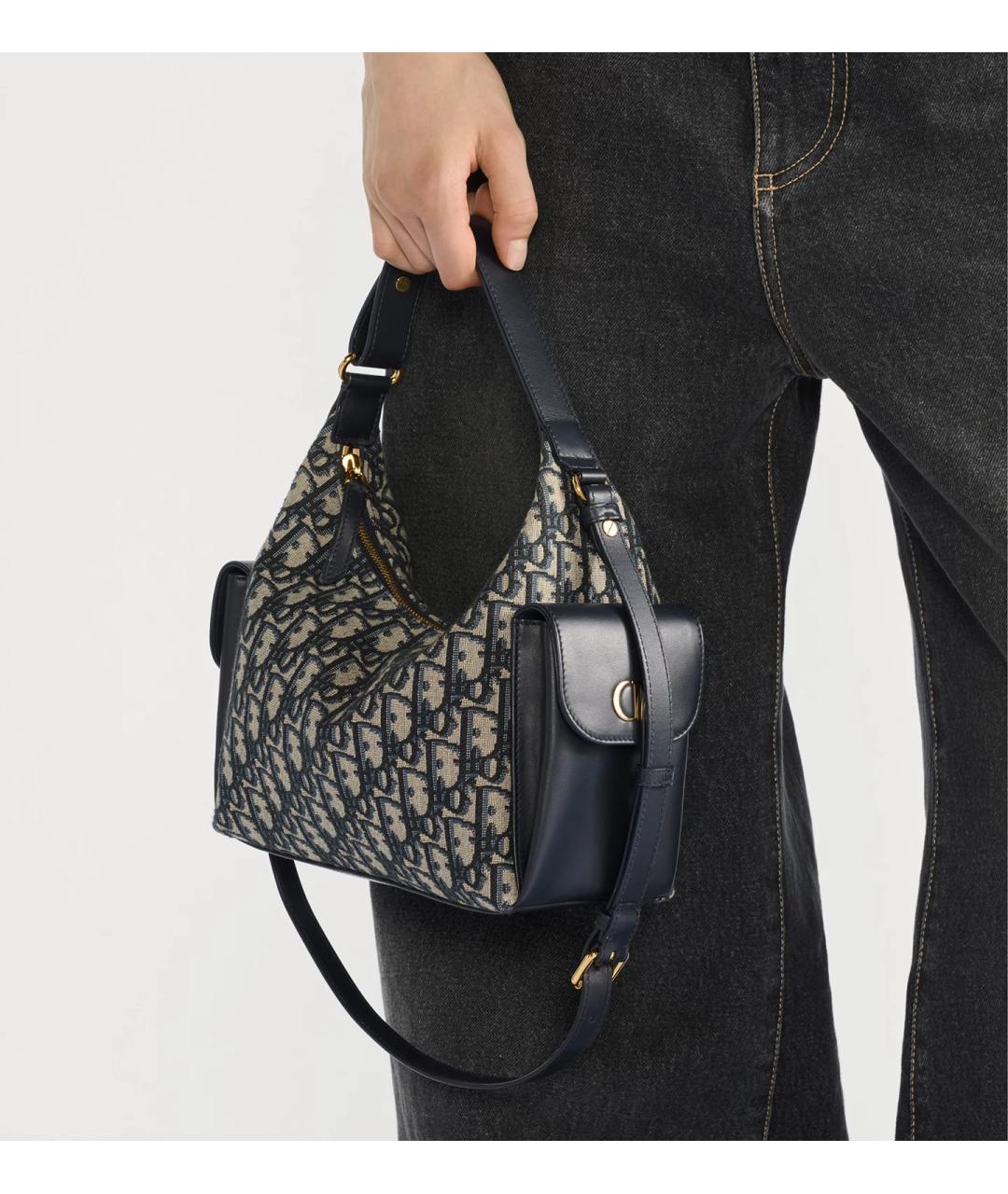 CHRISTIAN DIOR Синяя сумка через плечо, фото 2