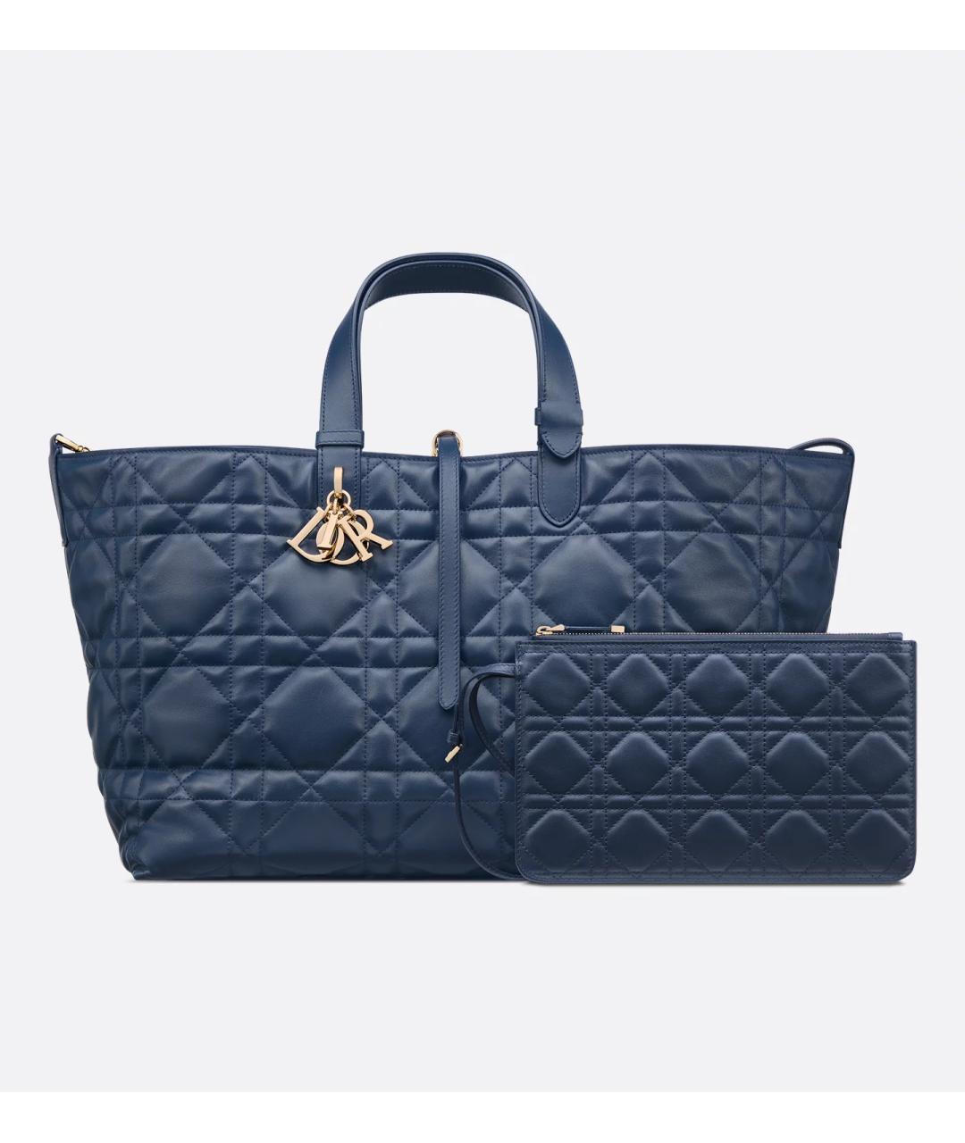 CHRISTIAN DIOR Синяя кожаная сумка через плечо, фото 6