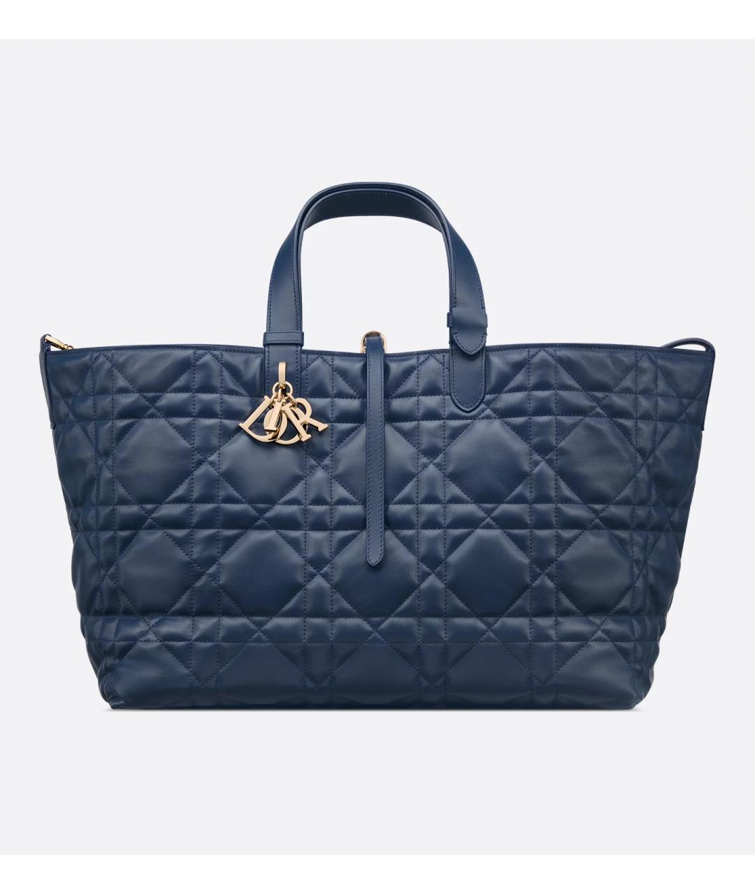 CHRISTIAN DIOR Синяя кожаная сумка через плечо, фото 3