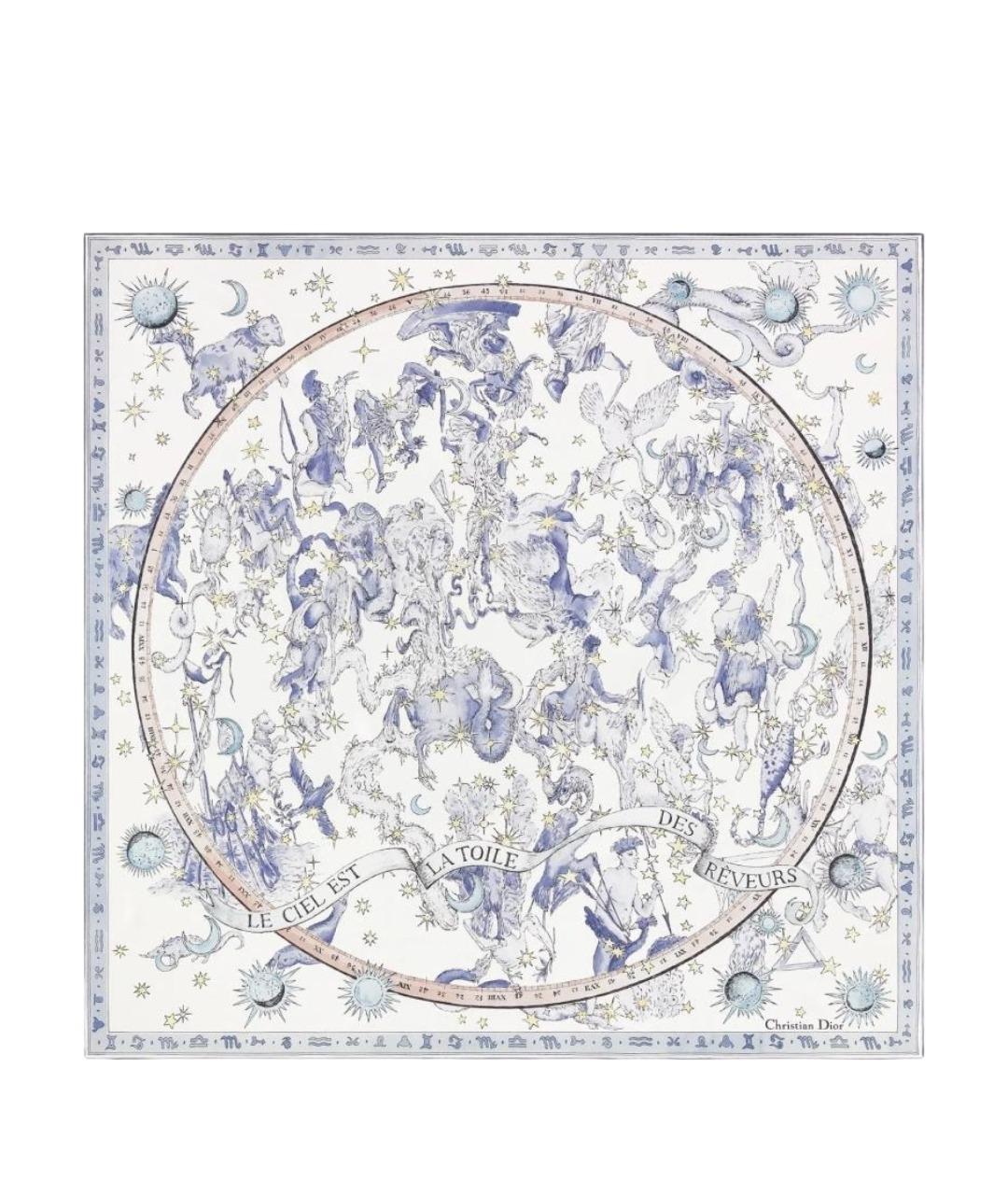 CHRISTIAN DIOR Мульти шелковый платок, фото 1