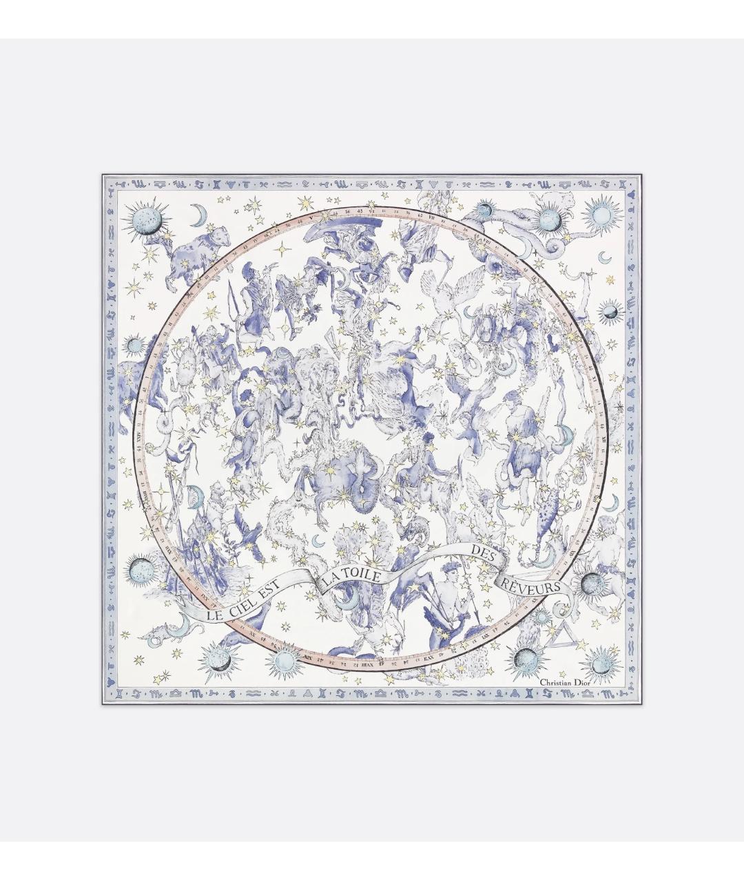 CHRISTIAN DIOR Мульти шелковый платок, фото 5