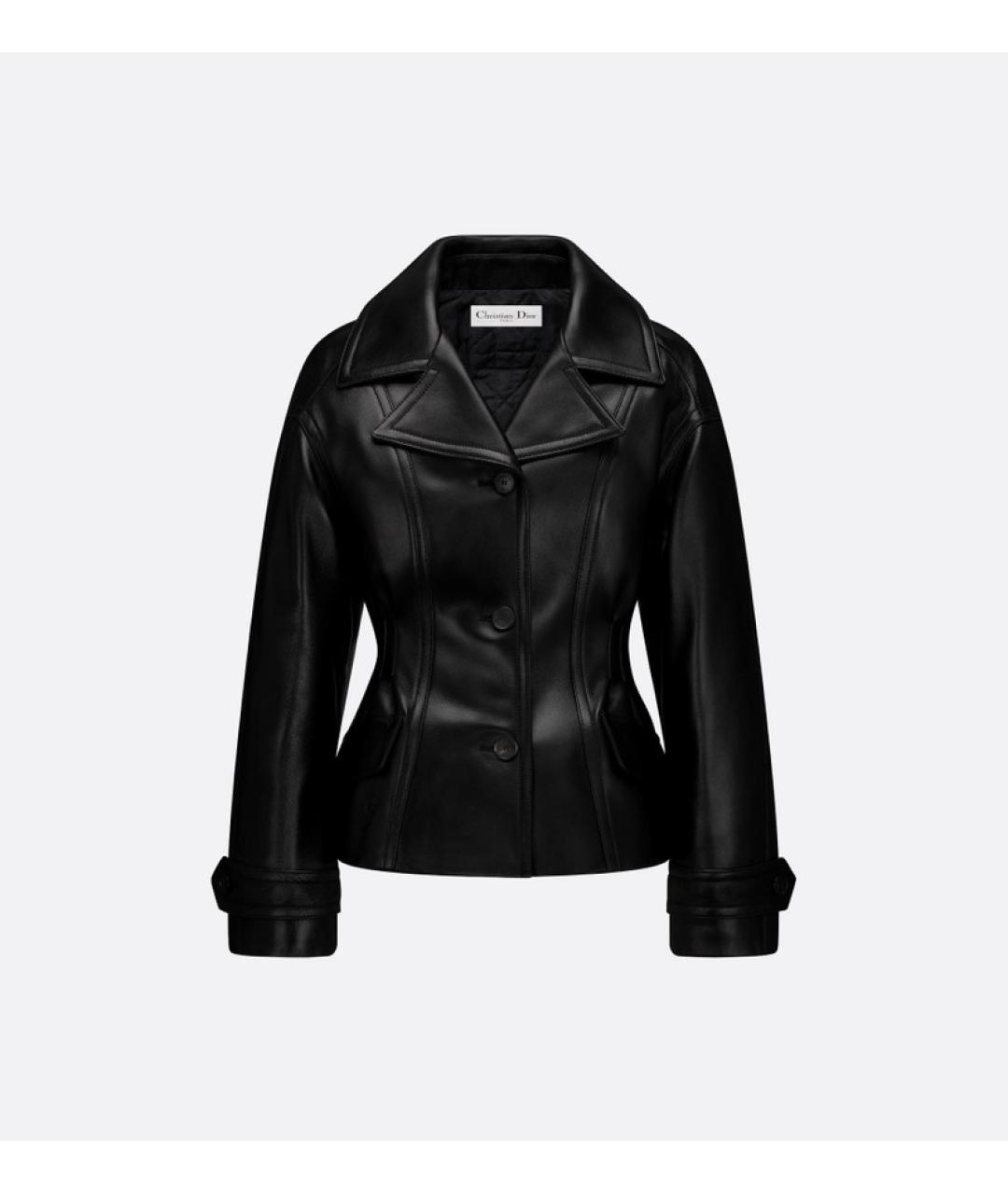 CHRISTIAN DIOR Черная кожаная куртка, фото 3