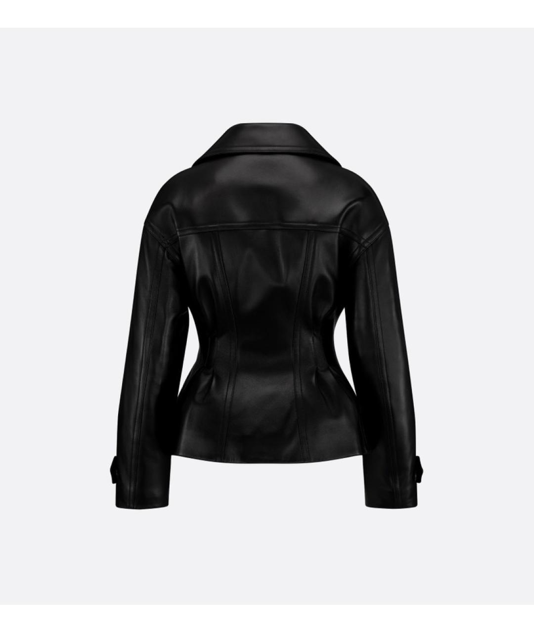 CHRISTIAN DIOR Черная кожаная куртка, фото 2