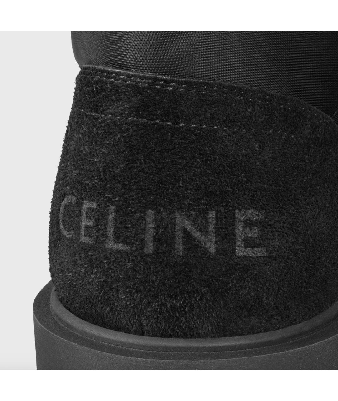 CELINE Черные текстильные ботинки, фото 5