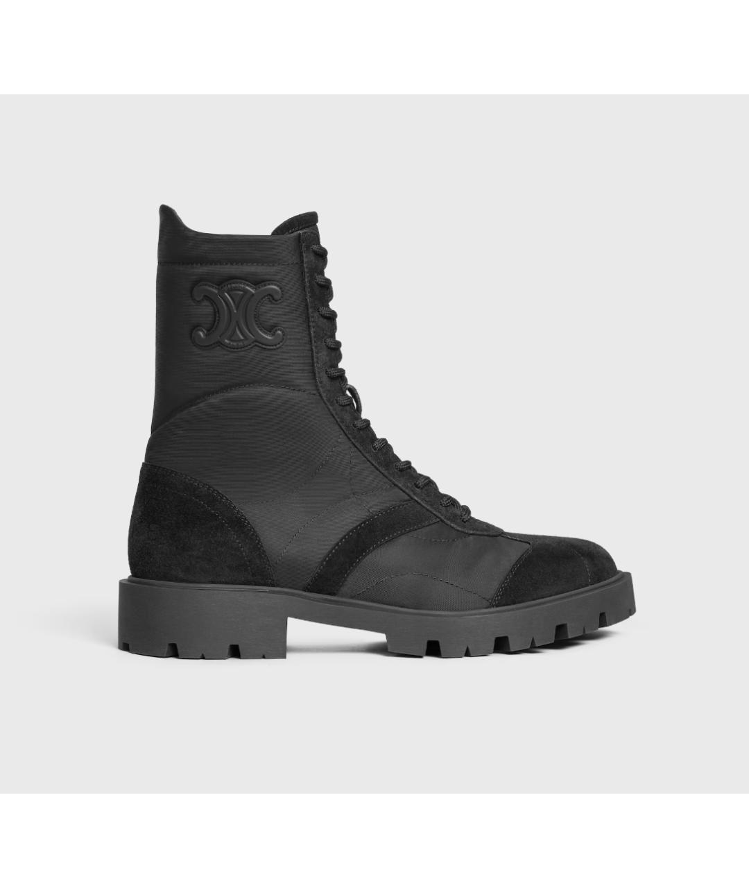 CELINE Черные текстильные ботинки, фото 7