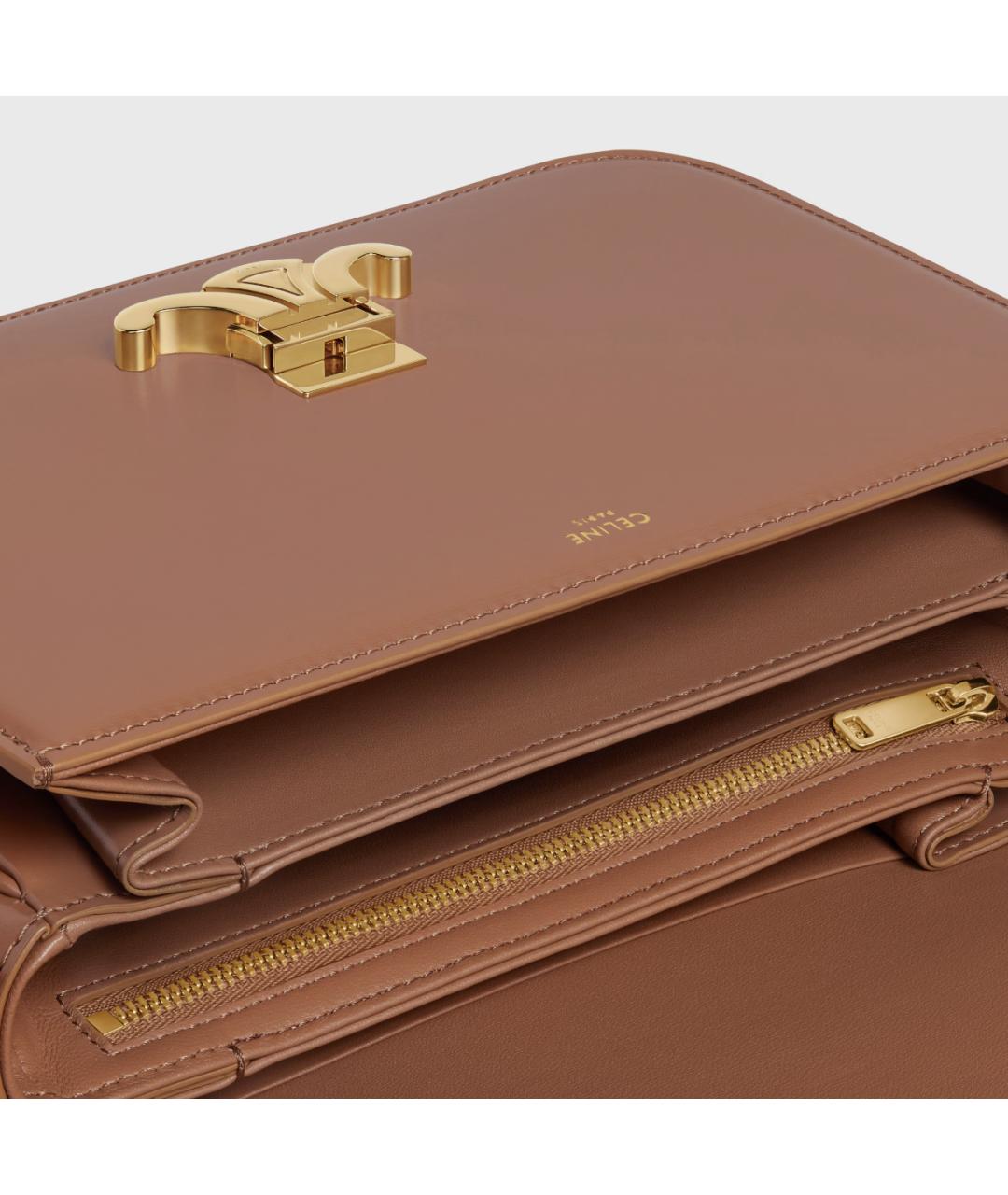 CELINE Кожаная сумка через плечо, фото 4