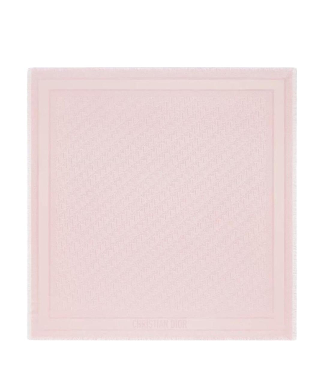 CHRISTIAN DIOR Розовый кашемировый шарф, фото 1