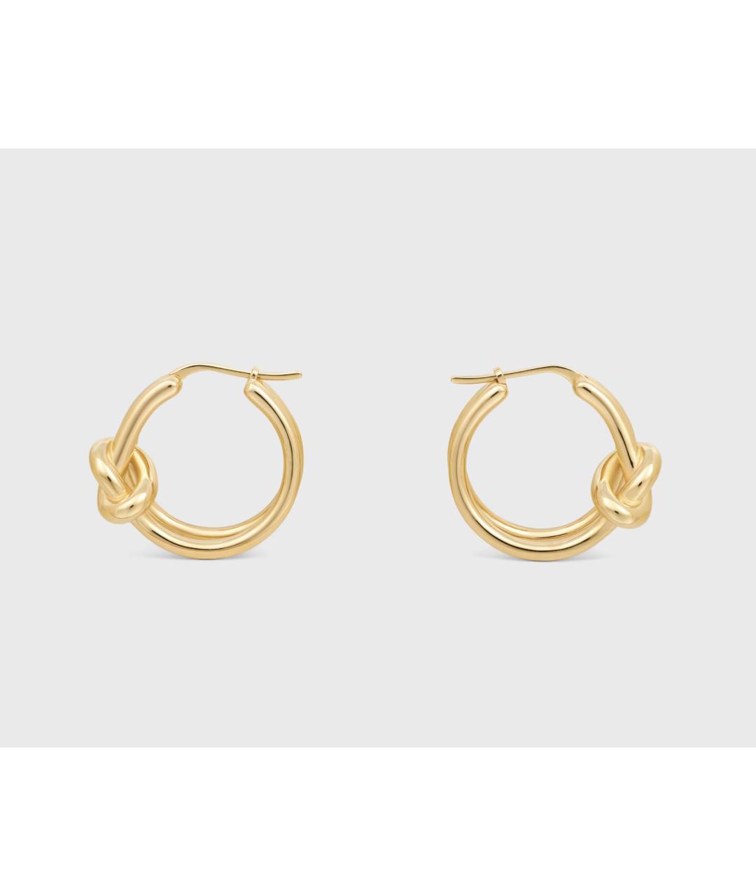 CELINE Золотые латунные серьги, фото 2