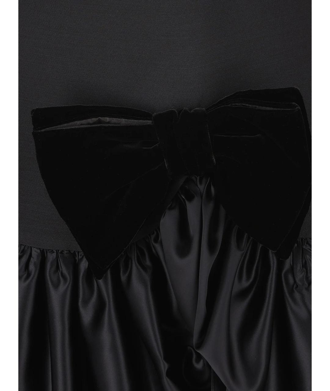 VALENTINO Черное шерстяное повседневное платье, фото 4