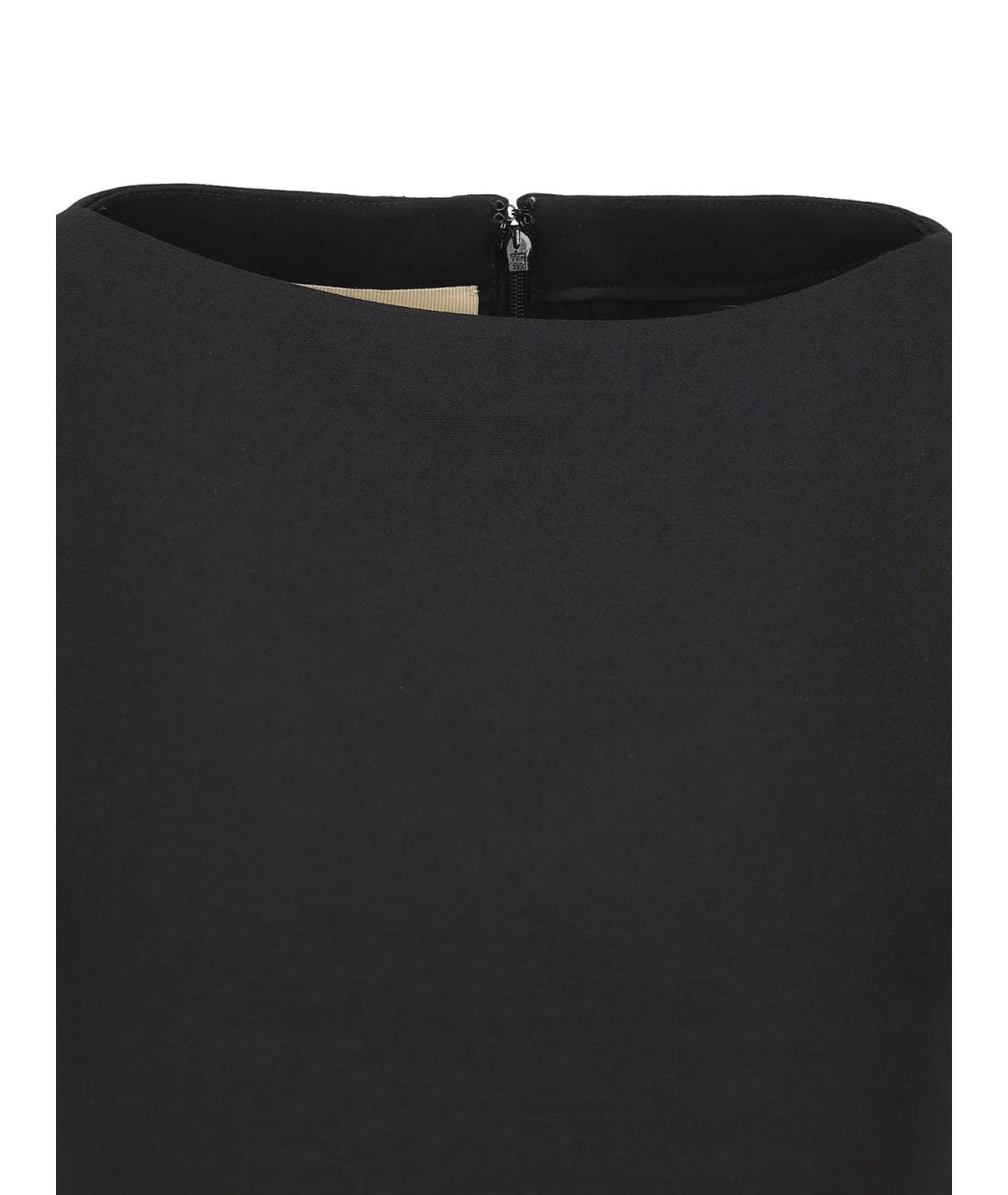 VALENTINO Черное шерстяное повседневное платье, фото 3