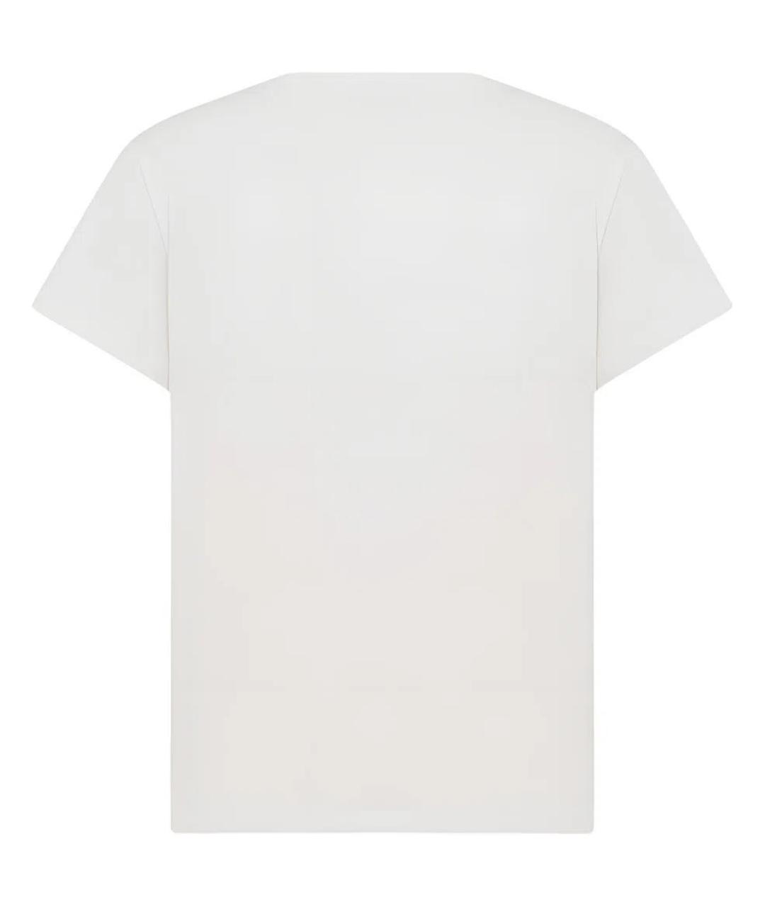 CHRISTIAN DIOR Белая хлопковая футболка, фото 2