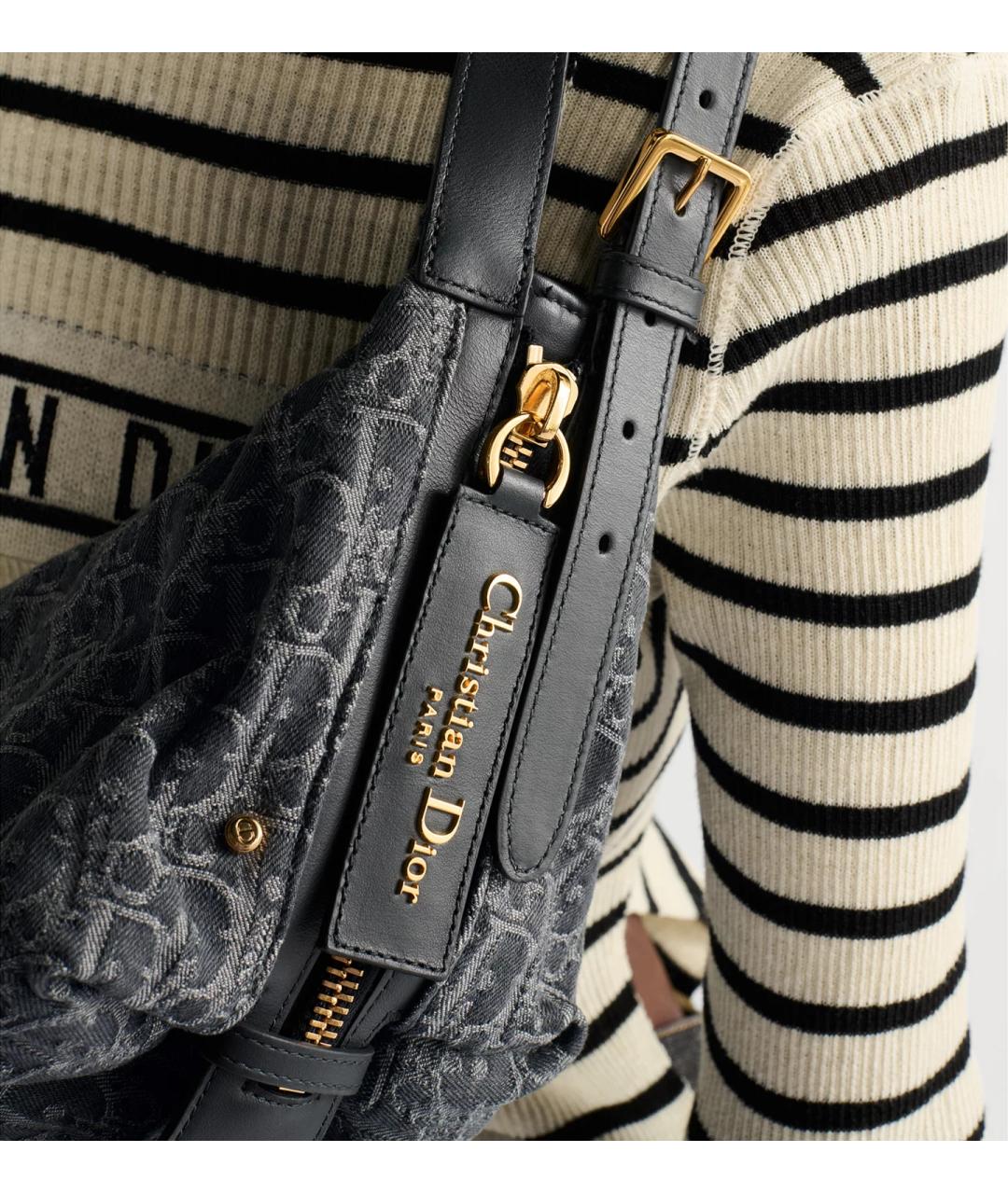 CHRISTIAN DIOR Серая сумка тоут, фото 4