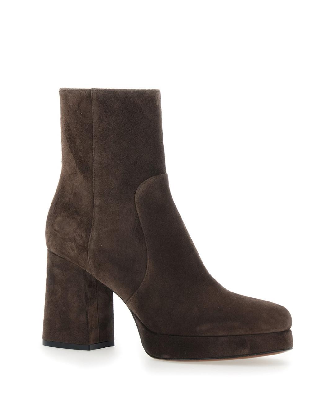 VALENTINO Коричневые замшевые ботильоны, фото 2