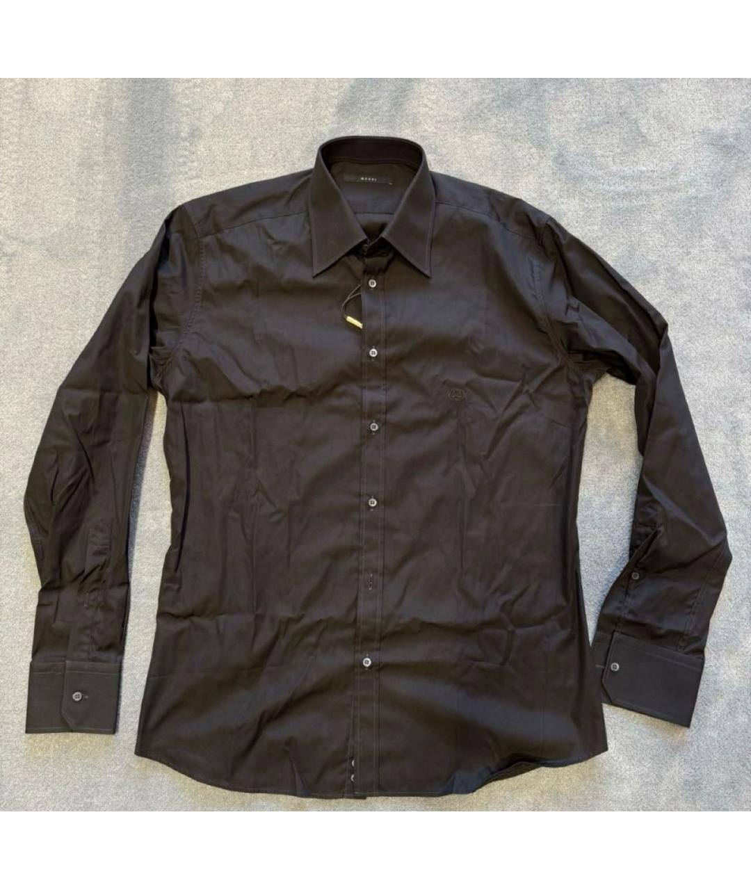 GUCCI Коричневая хлопковая кэжуал рубашка, фото 9