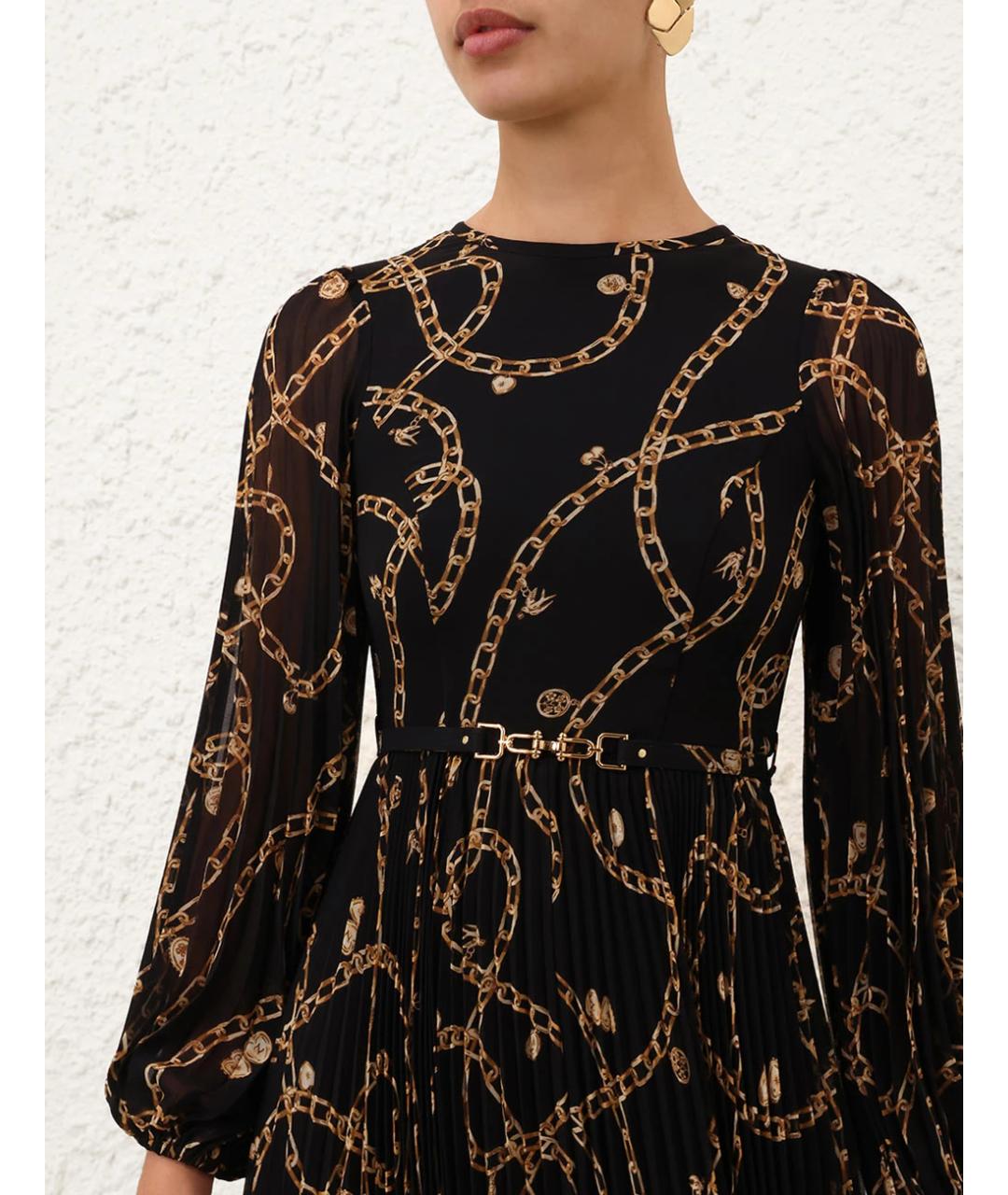 ZIMMERMANN Черное полиэстеровое повседневное платье, фото 4