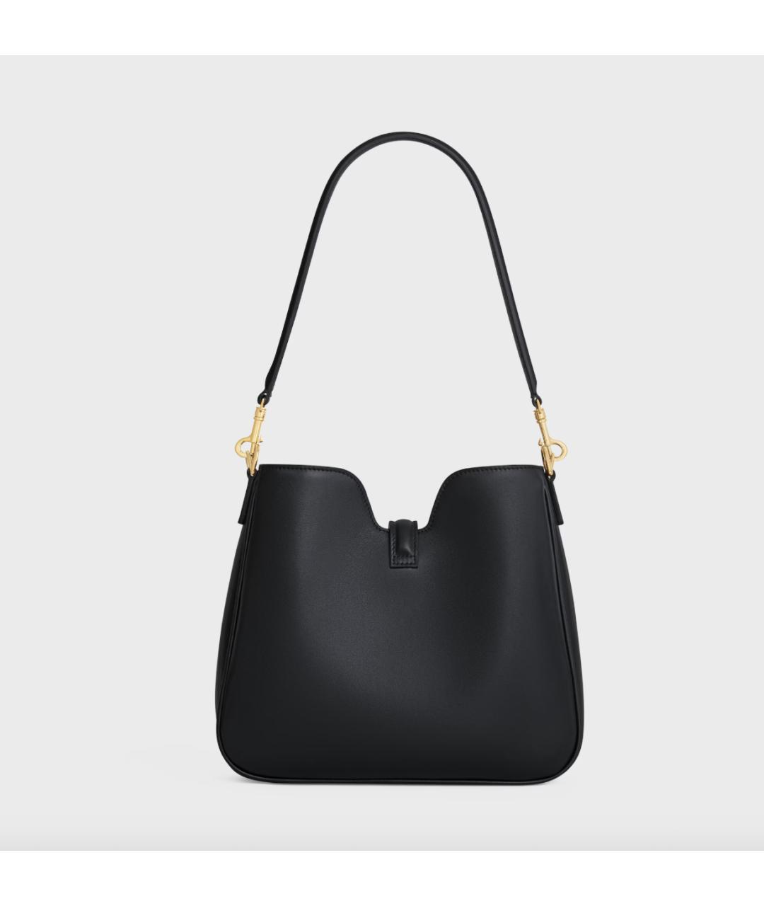 CELINE Черная кожаная сумка через плечо, фото 4