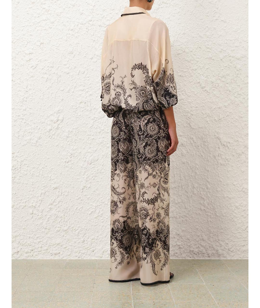 ZIMMERMANN Шелковые прямые брюки, фото 4