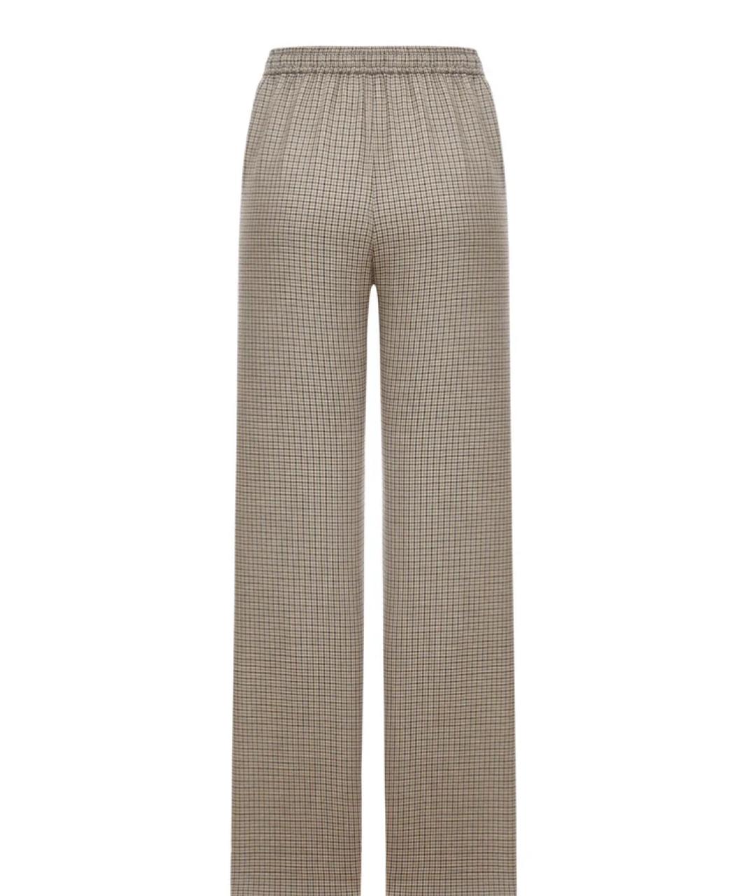 CELINE Коричневые кашемировые прямые брюки, фото 2