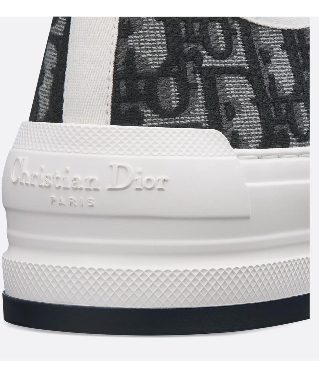 CHRISTIAN DIOR Серые текстильные кеды, фото 5