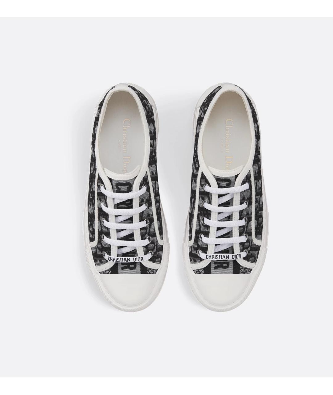 CHRISTIAN DIOR Серые текстильные кеды, фото 4