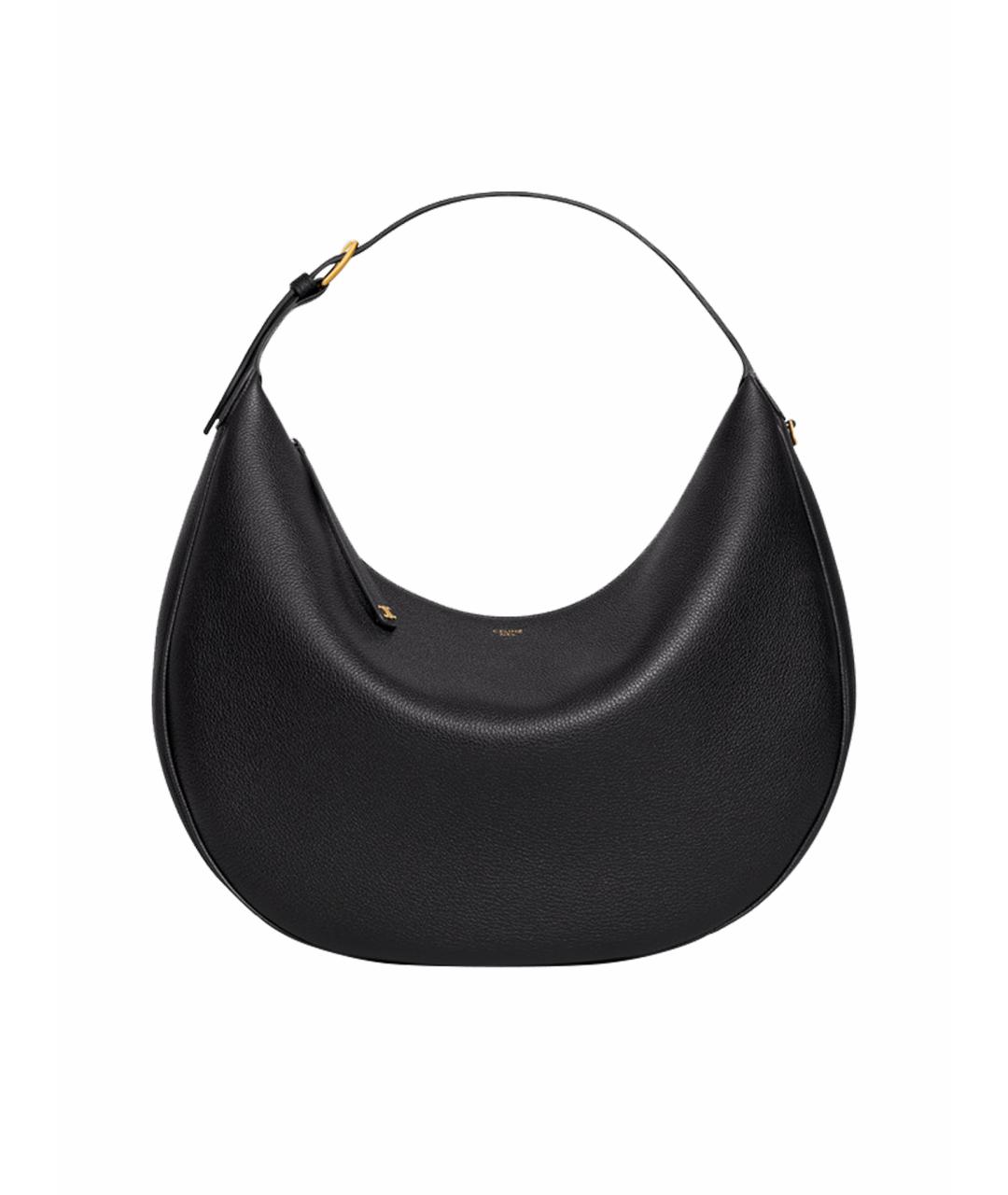 CELINE Черная кожаная сумка через плечо, фото 1