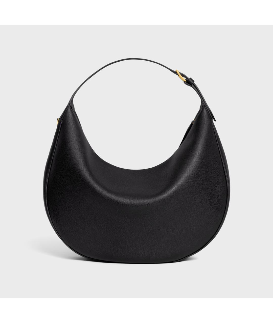 CELINE Черная кожаная сумка через плечо, фото 3