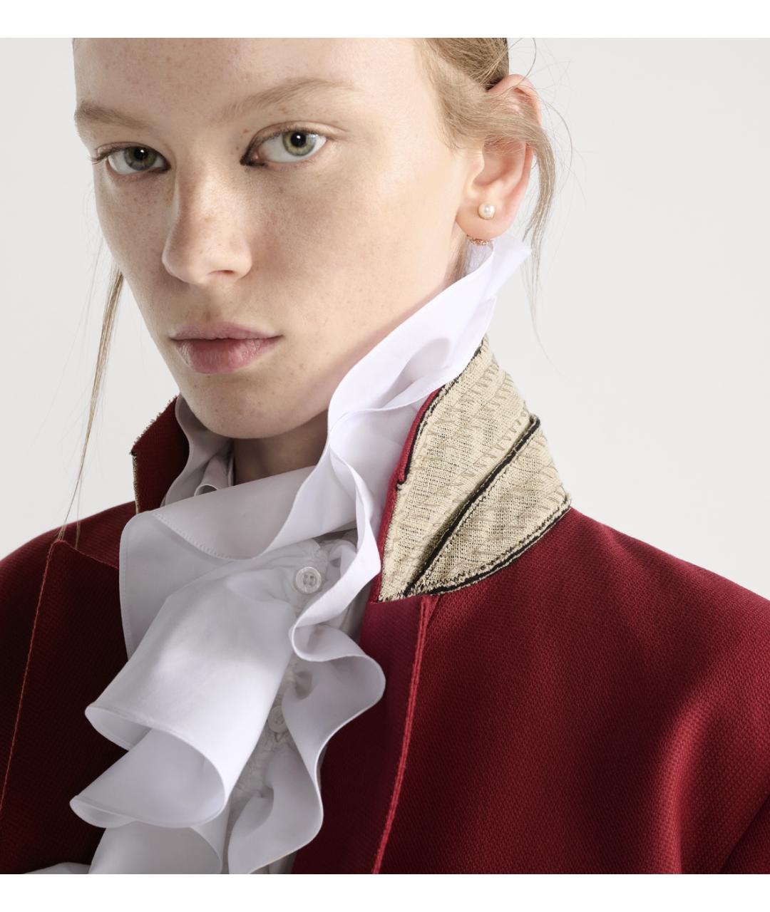 CHRISTIAN DIOR Красный шерстяной жакет/пиджак, фото 5