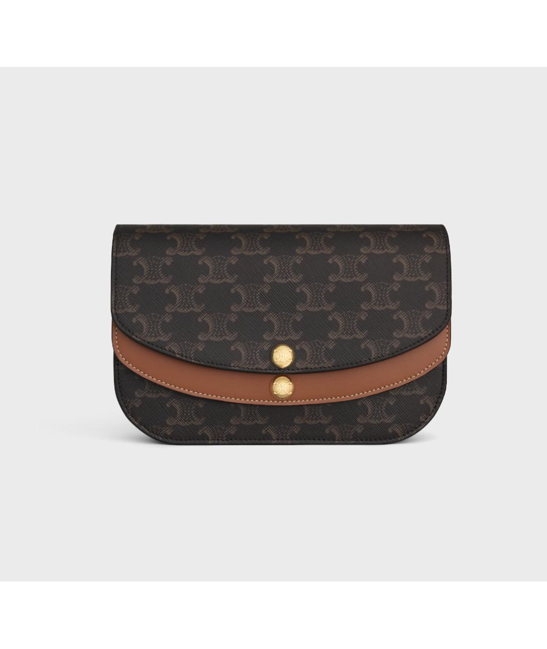 CELINE Коричневая сумка через плечо, фото 8