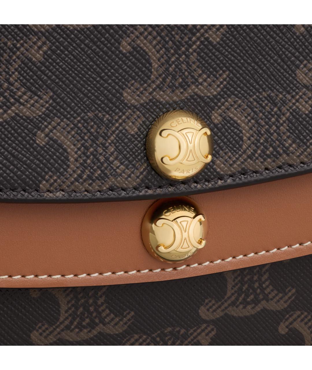 CELINE Коричневая сумка через плечо, фото 7
