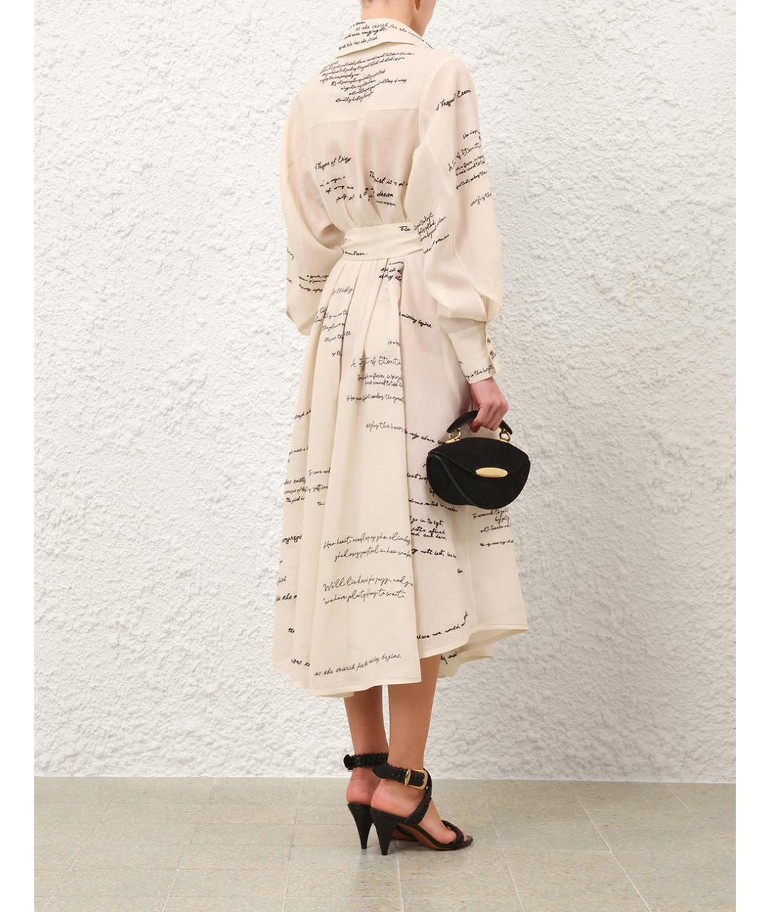 ZIMMERMANN Бежевое повседневное платье, фото 4