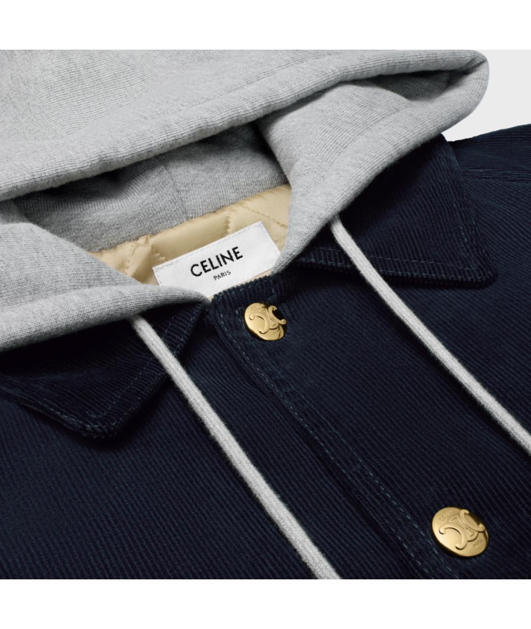CELINE Темно-синяя хлопковая куртка, фото 3