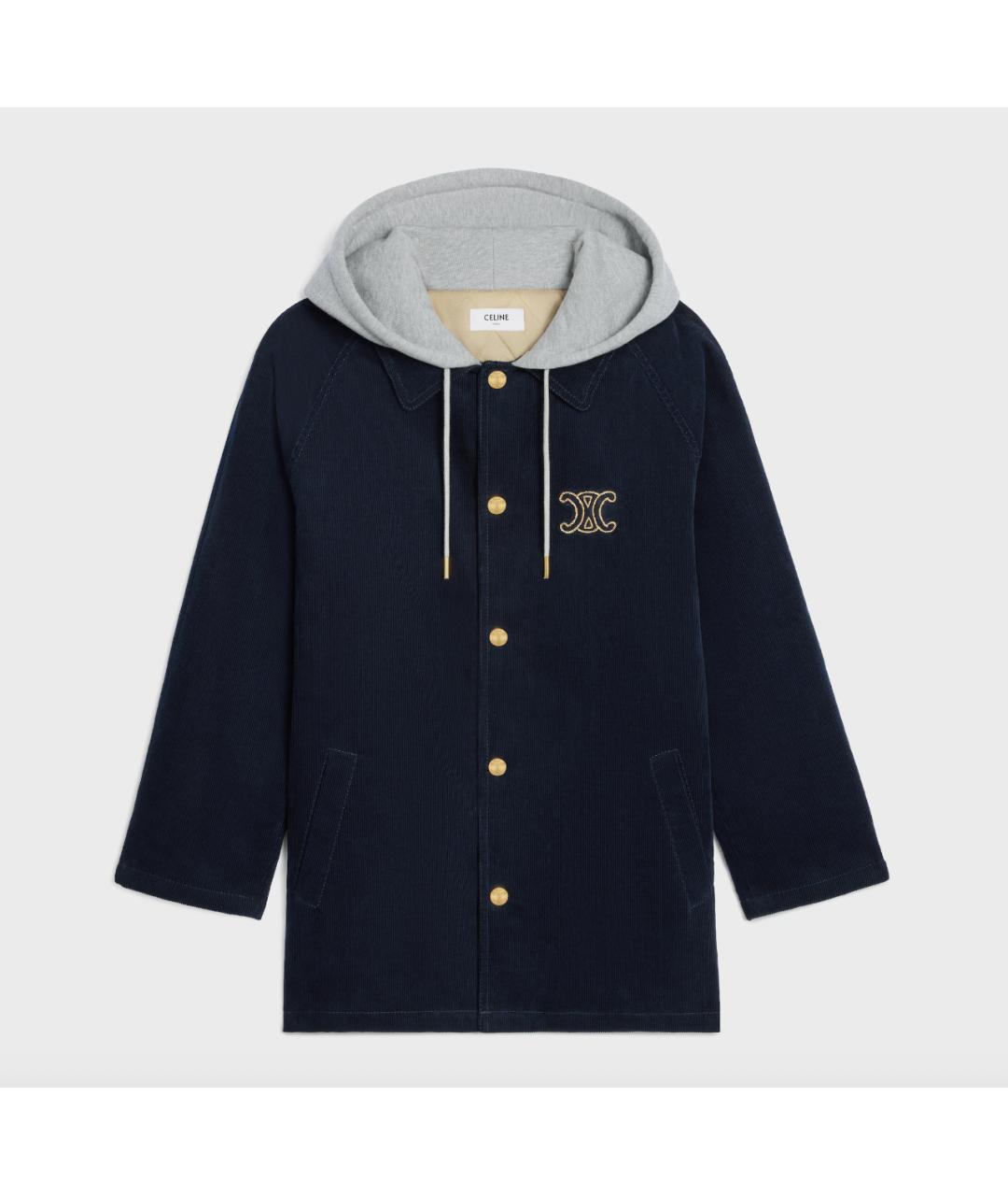 CELINE Темно-синяя хлопковая куртка, фото 5