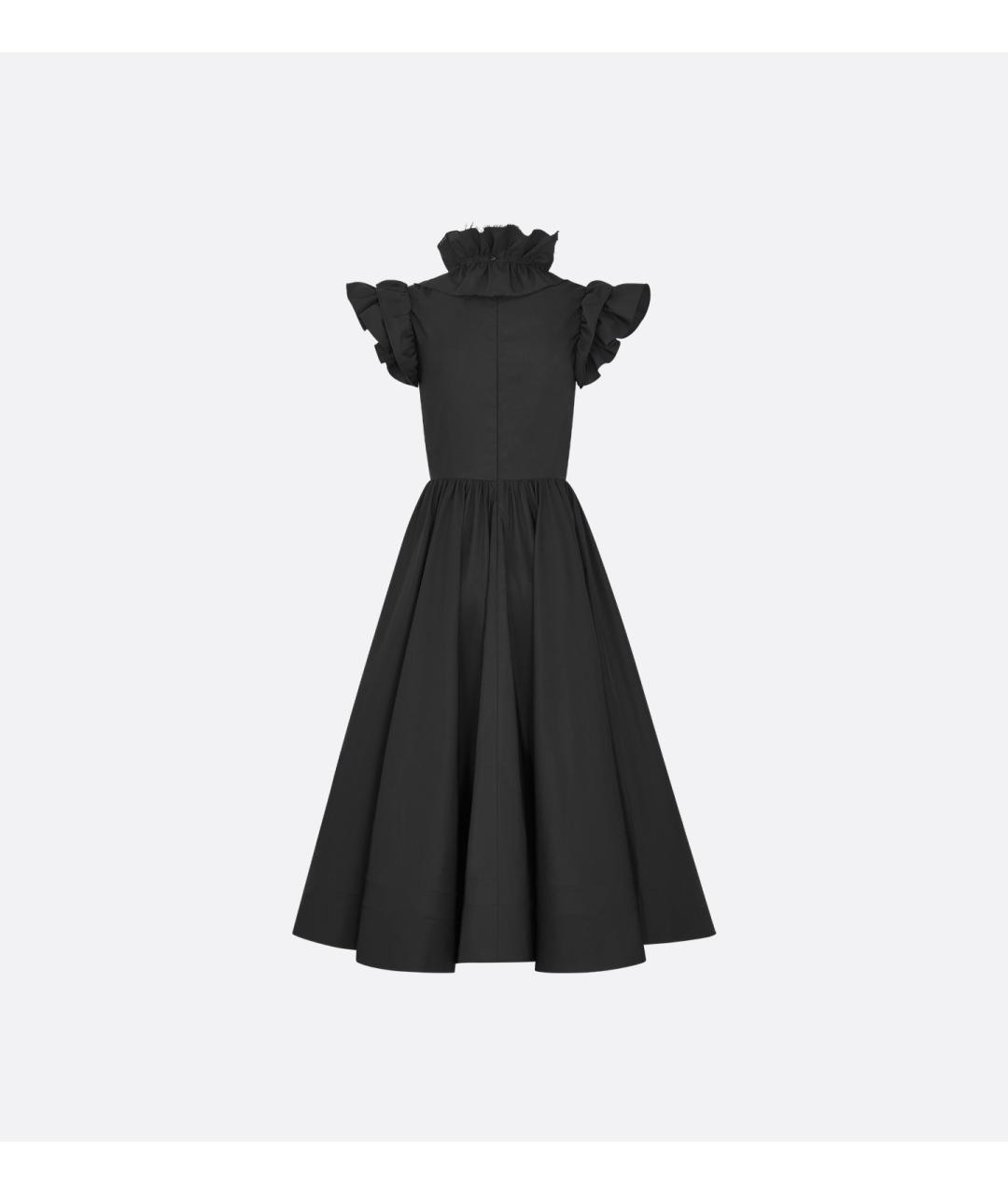 CHRISTIAN DIOR Черное шелковое повседневное платье, фото 2