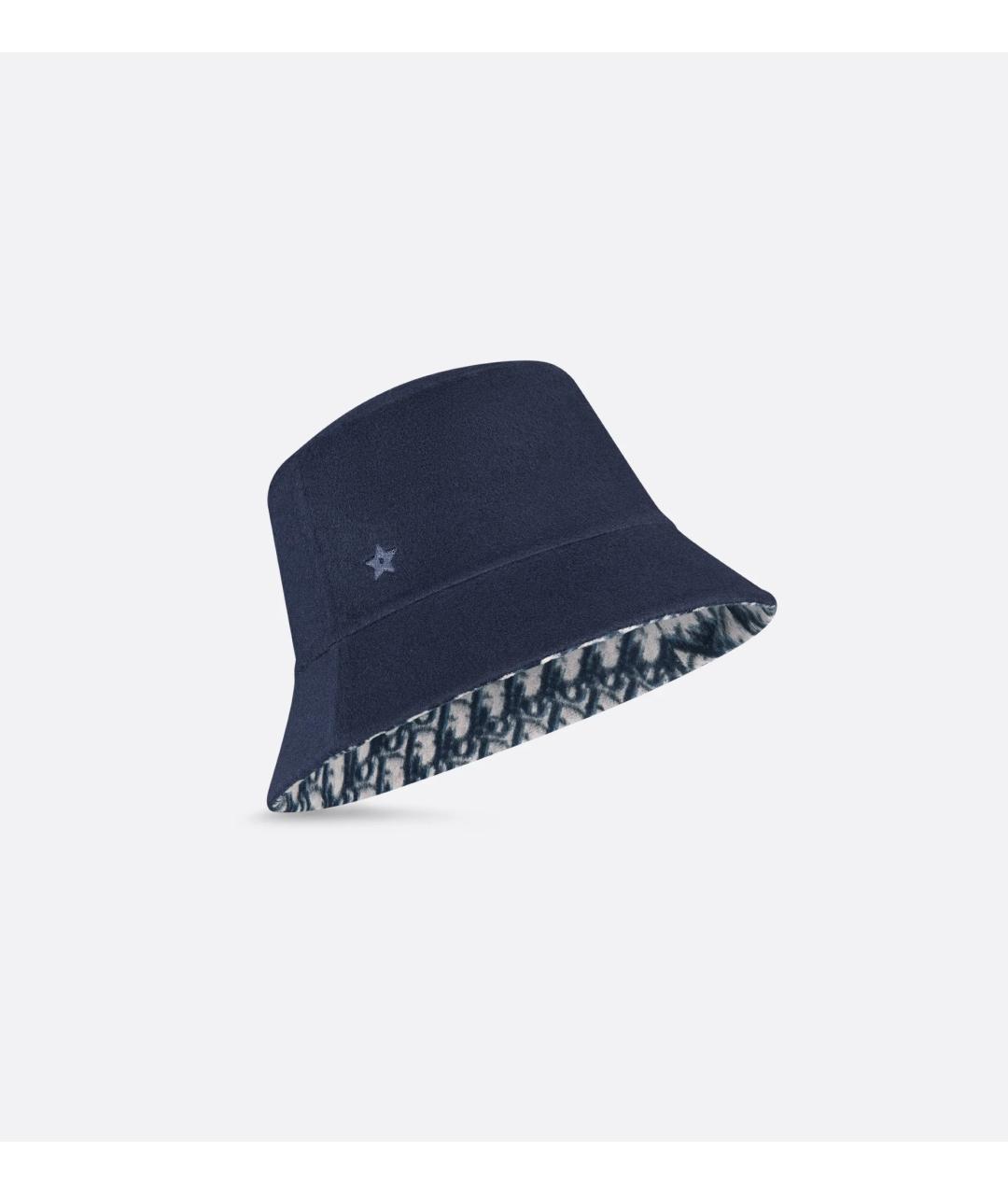 CHRISTIAN DIOR Синяя шерстяная шляпа, фото 6